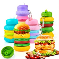 قمقمه همبرگری نی دار مدل تاشو